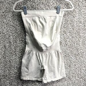 Blanqi Ivory Cream Pregnancy Belly Support Shape-wear Shorts in Maternity Size M